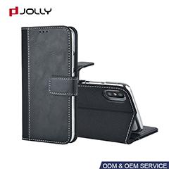 Funda cartera resistente al polvo para iPhone 8