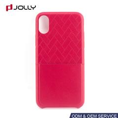 Funda protectora de cuero para iPhone X