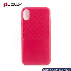 Funda protectora de cuero para iPhone X