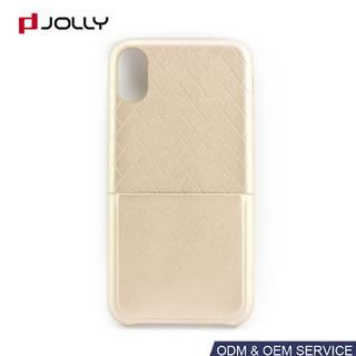 Funda protectora de cuero para iPhone X