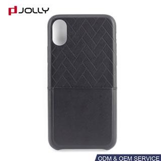 Funda protectora de cuero para iPhone X