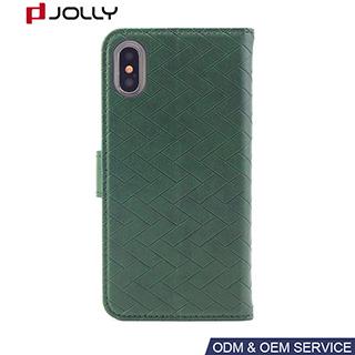 Funda billetera para iPhone X, funda flip case anti-golpes