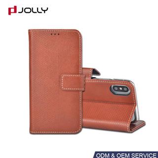 Funda cartera de PU para iPhone X