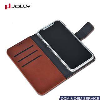 Funda cartera de PU para iPhone X