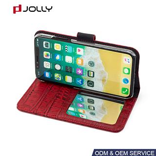 Funda de cuero para iPhone X, Funda para celular anti-suciedad