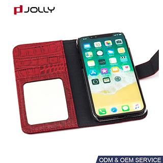 Funda de cuero para iPhone X, Funda para celular anti-suciedad