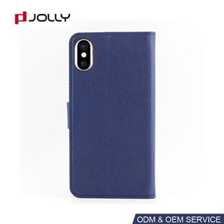 Funda cartera a prueba de caídas para iPhone X