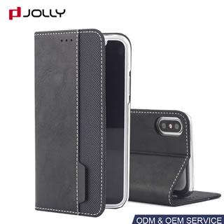 Funda flip cover plegable para iPhone X