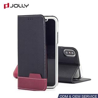 Funda protectora de cuero para iPhone X