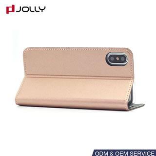 Funda flip cover brillante para iPhone X