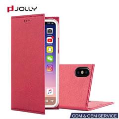 Funda cartera a prueba de polvo para iPhone X