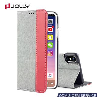 Funda de cuero sintético para iPhone X