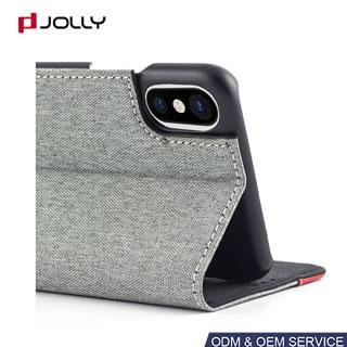 Funda de cuero sintético para iPhone X