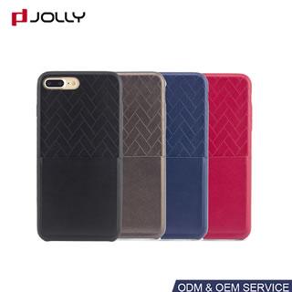 Funda folio de cuero para iPhone 8 Plus