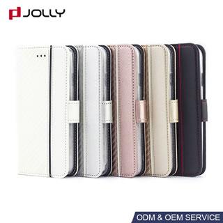 Funda flip cover con hebilla magnética para iPhone 8