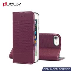 Funda cartera de cuero impermeable para iPhone 8