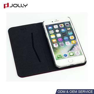 Funda cartera de cuero impermeable para iPhone 8