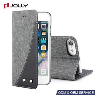 Funda de tela jean resistente al polvo para iPhone 8