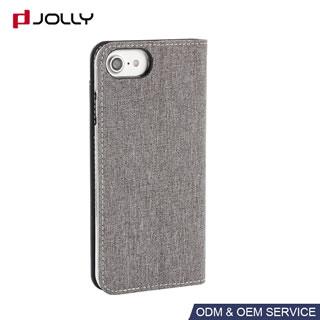 Funda de tela jean resistente al polvo para iPhone 8