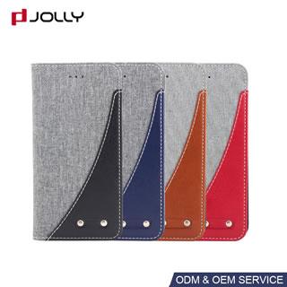 Funda de tela jean resistente al polvo para iPhone 8