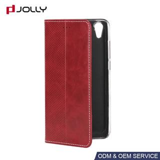 Funda flip cover de cuero para Huawei Y6II Compact