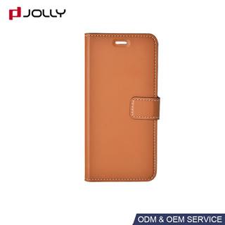 Funda libro de cuero con ranura de tarjeta para Huawei P10