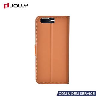 Funda libro de cuero con ranura de tarjeta para Huawei P10