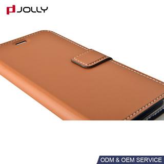 Funda libro de cuero con ranura de tarjeta para Huawei P10