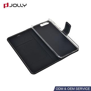 Funda libro de cuero con ranura de tarjeta para Huawei P10