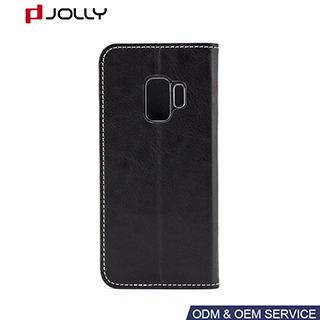 Funda de cuero para Samsung Galaxy S9, Funda flip case para celular