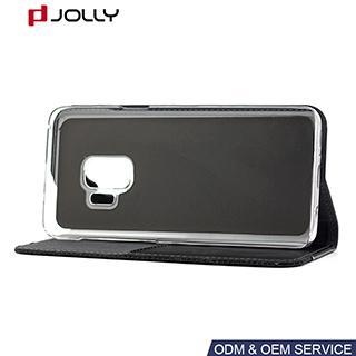 Funda de cuero para Samsung Galaxy S9, Funda flip case para celular