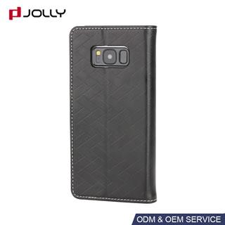 Funda cartera de cuero impermeable para Samsung Galaxy S8