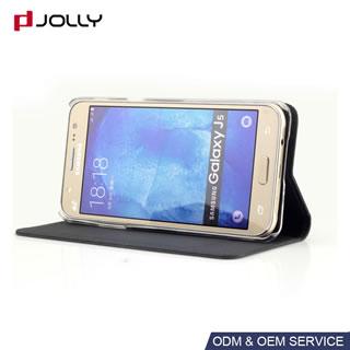 Funda flip cover de cuero para Samsung Galaxy J5